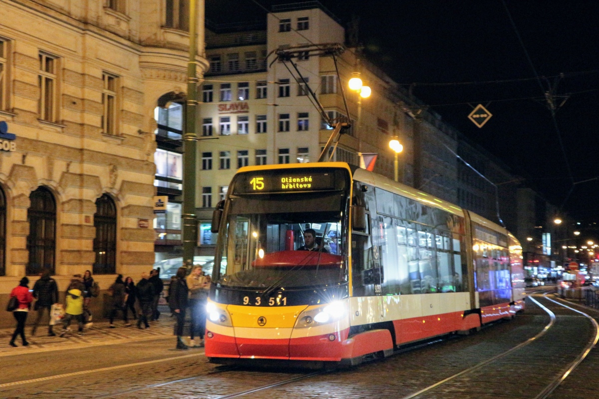 Прага, Škoda 15T4 ForCity Alfa Praha № 9351