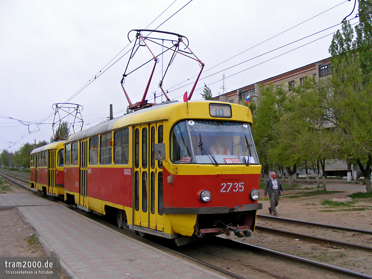 Волгоград, Tatra T3SU № 2735; Волгоград, Tatra T3SU № 2736