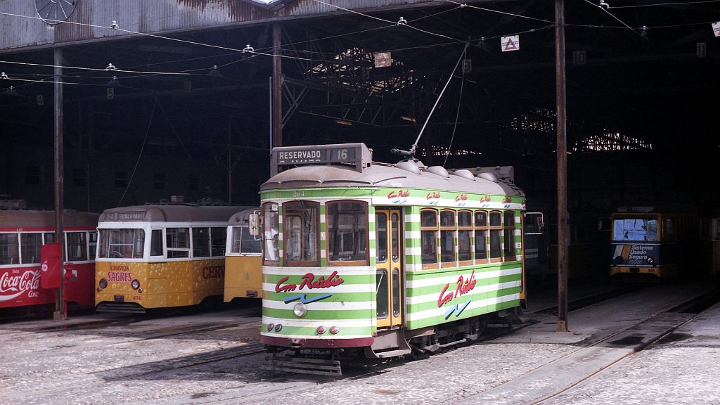Лиссабонская агломерация, Carris 2-axle motorcar (Standard) № 264; Лиссабонская агломерация — Трамваи: Депо Санту-Амару