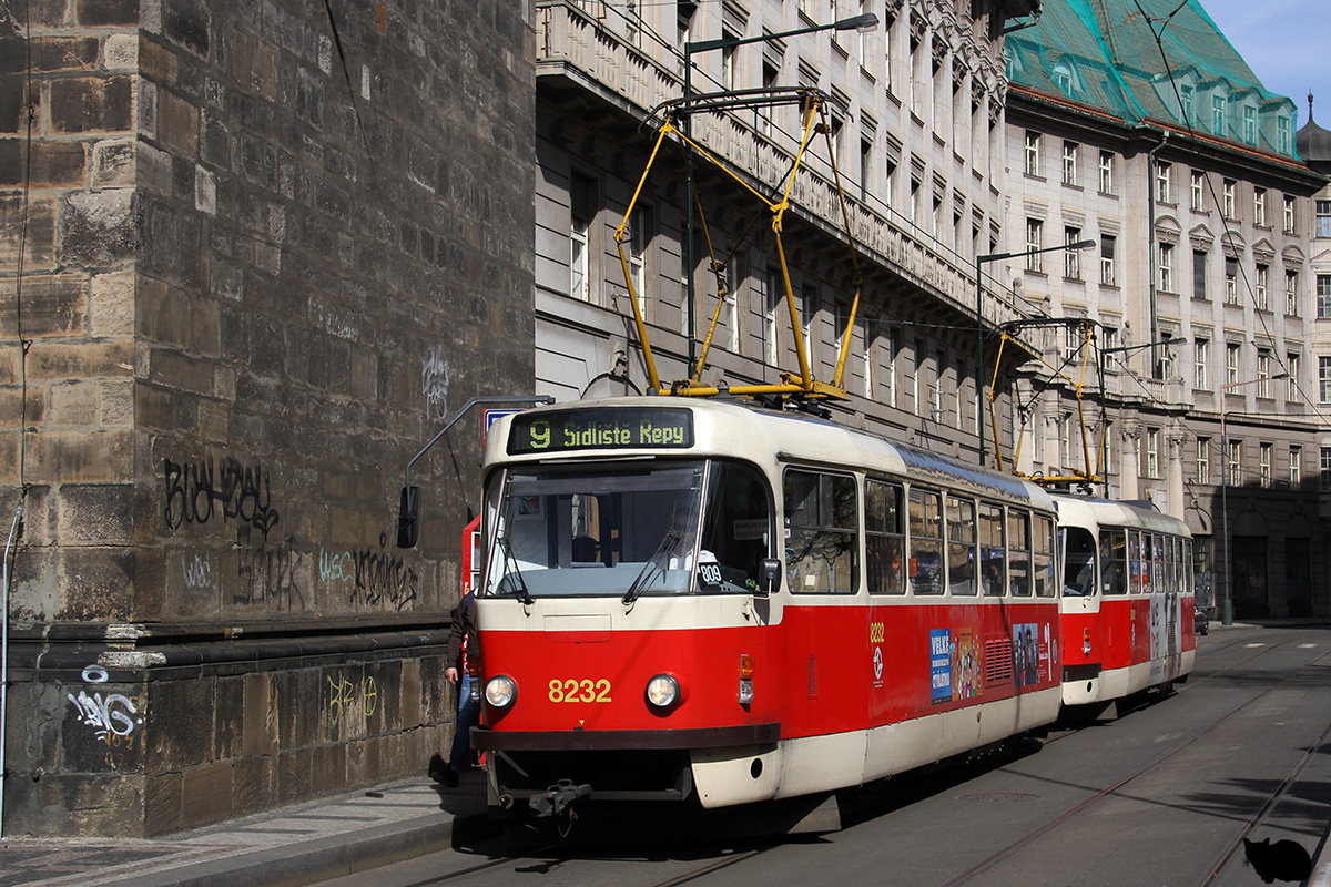 Прага, Tatra T3R.P № 8232