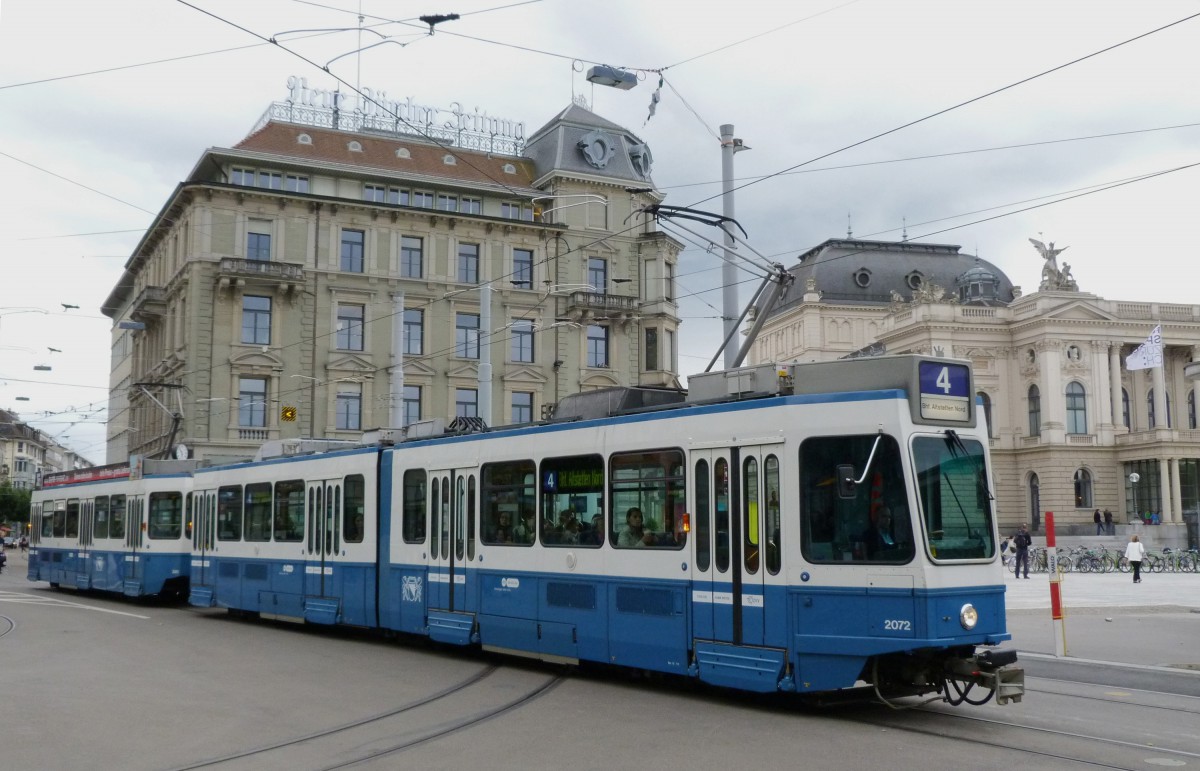 Zürich, SWP/SIG/BBC Be 4/6 "Tram 2000" — 2072
