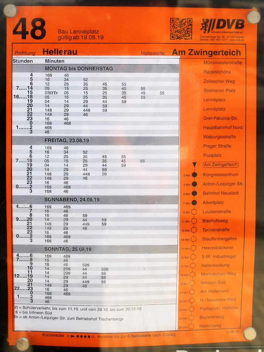 Дрезден — Информации для пассажиров