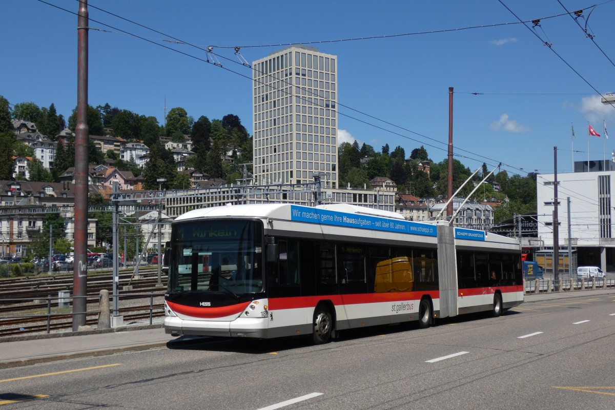 Санкт-Галлен, Hess SwissTrolley 3 (BGT-N2C) № 180