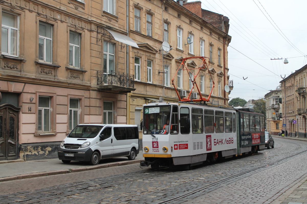 Львов, Tatra KT4D № 1178