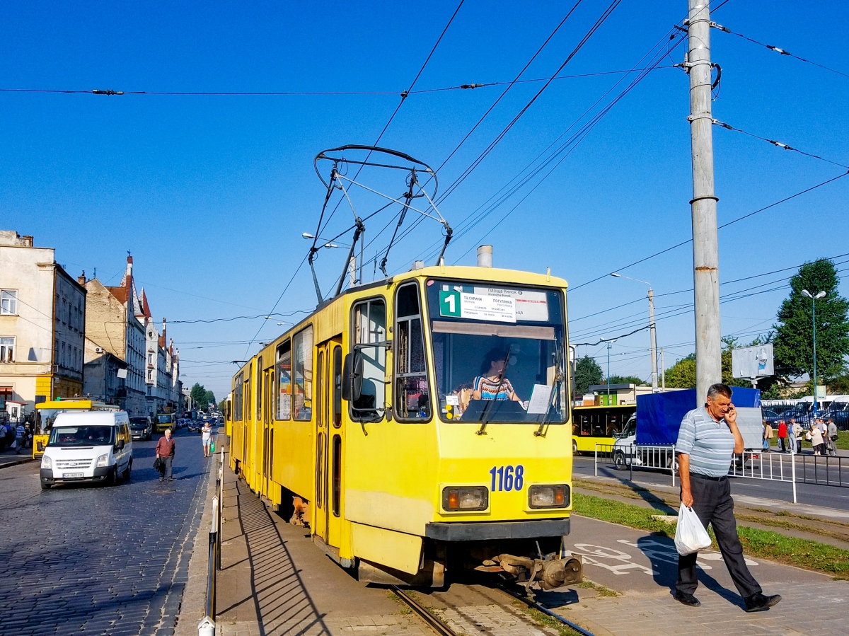 Львов, Tatra KT4D № 1168