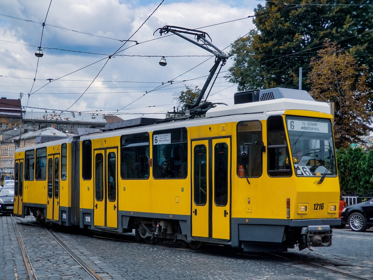 Львов, Tatra KT4DM № 1216