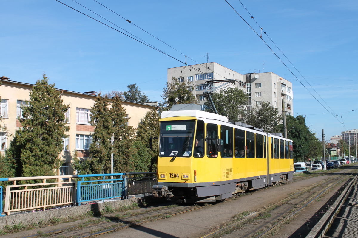 Львов, Tatra KT4DM № 1204