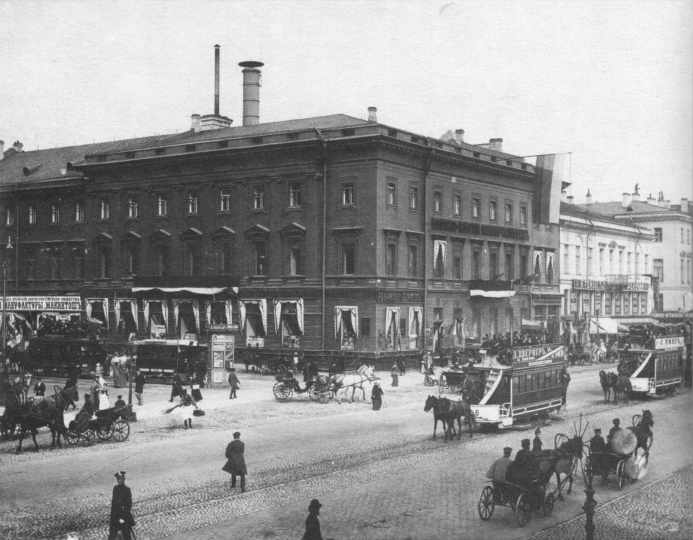 Санкт-Петербург — Исторические фотографии вагонов конного трамвая