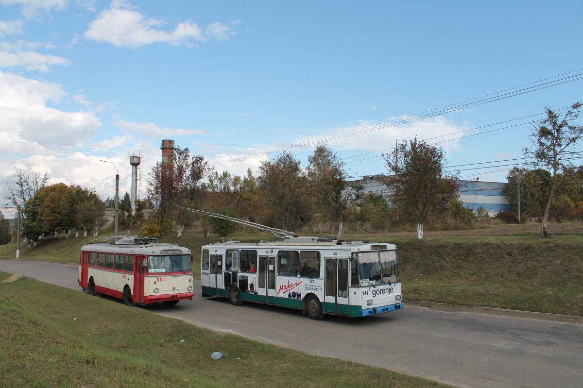 Ровно, Škoda 9Tr19 № 001; Ровно, Škoda 14Tr01 № 141