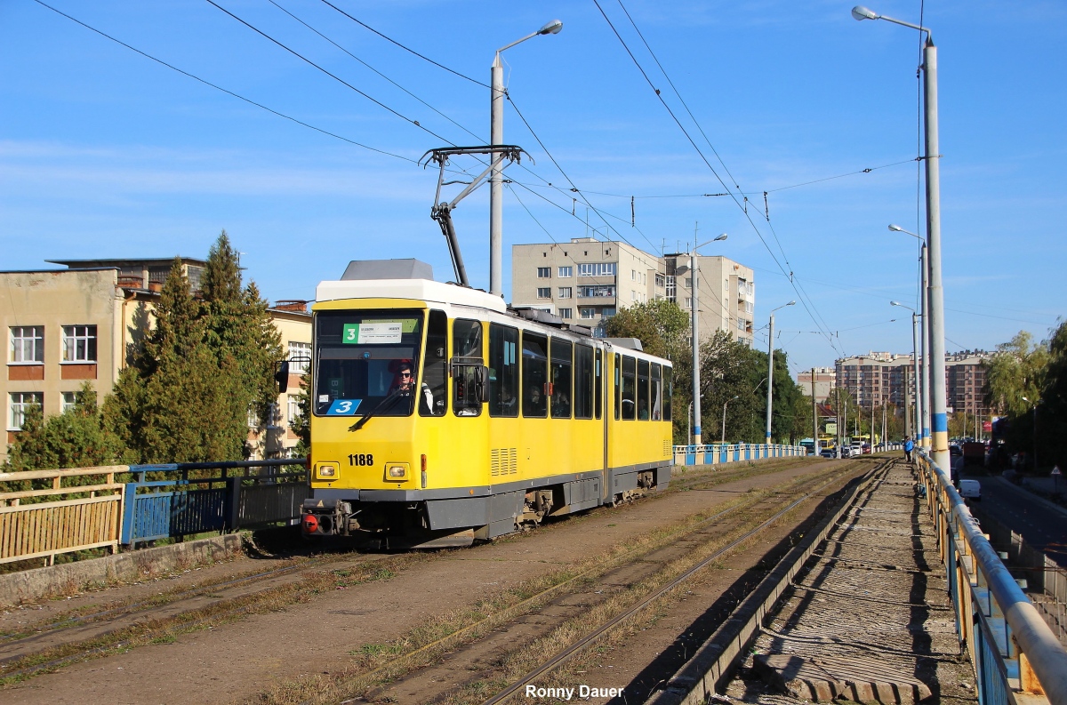 Львов, Tatra KT4DM № 1188