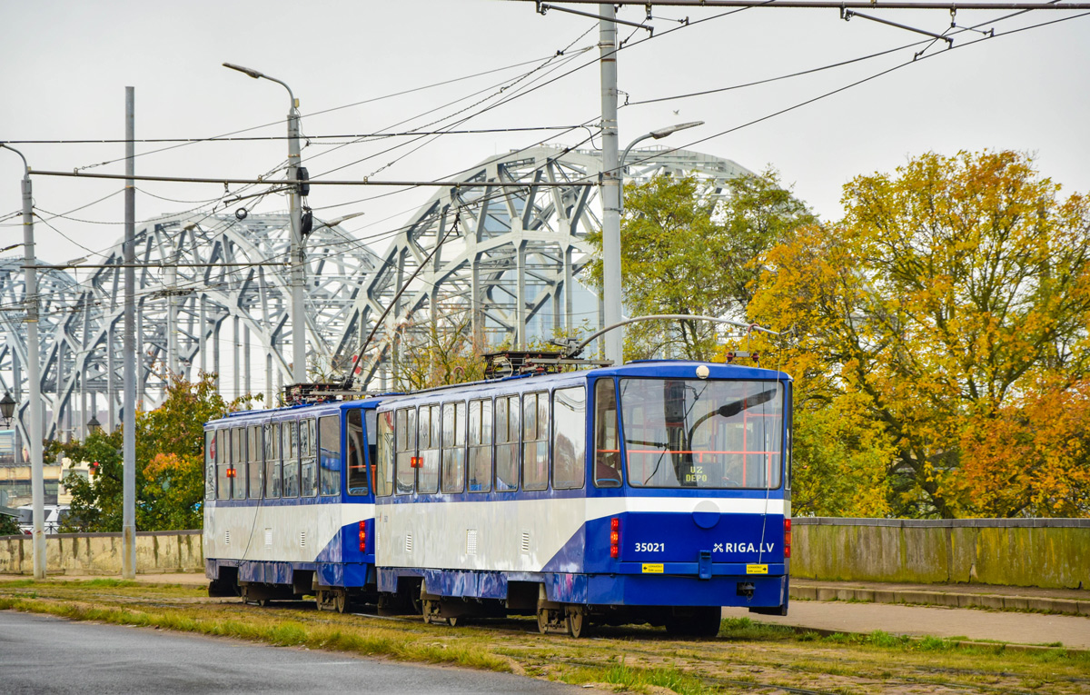 Рига, Tatra T3MR (T6B5-R) № 35021