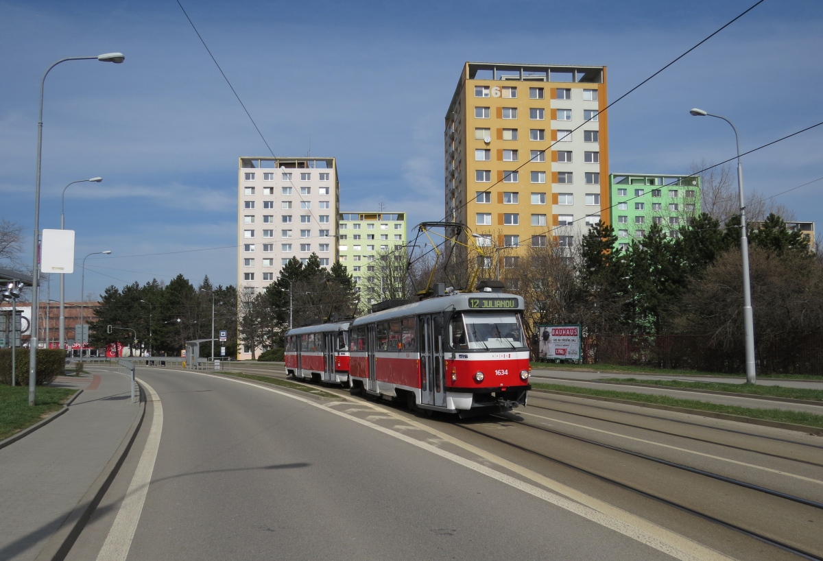 Брно, Tatra T3G № 1634