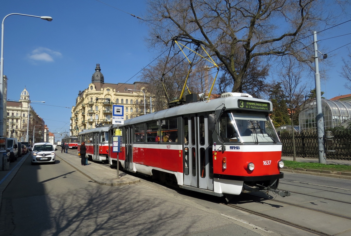 Брно, Tatra T3G № 1637