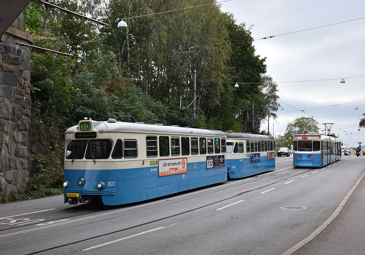 Gothenburg, Hägglund M29 nr. 801; Gothenburg, ASEA/ASJL M28 nr. 768; Gothenburg, ASEA/MGB M31 nr. 373 Gothenburg, Hägglund M29 nr. 801; Gothenburg, ASEA/ASJL M28 nr. 768; Gothenburg, ASEA/MGB M31 nr. 373