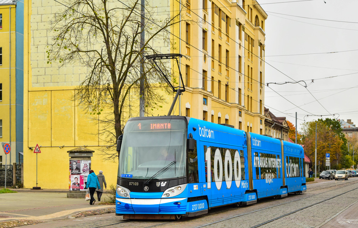 Рига, Škoda 15T ForCity Alfa Riga № 57103