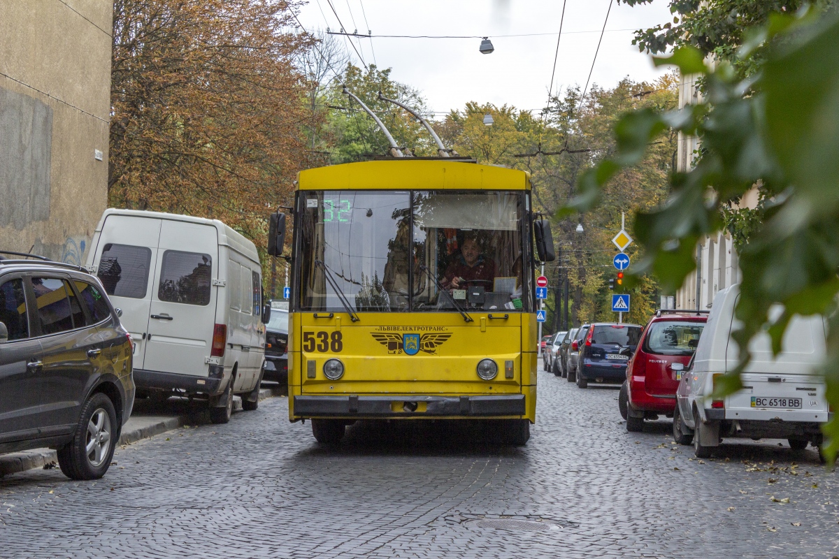 Львов, Škoda 14Tr02/6 № 538