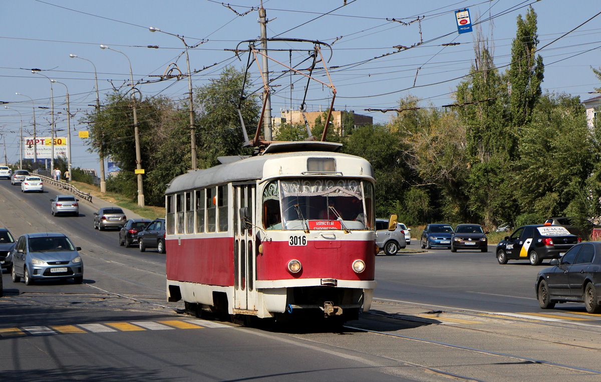 Волгоград, Tatra T3SU (двухдверная) № 3016