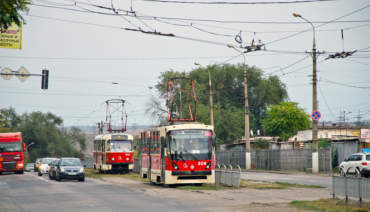 Мариуполь, Tatra T3SU № 1032; Мариуполь, К1 № 306