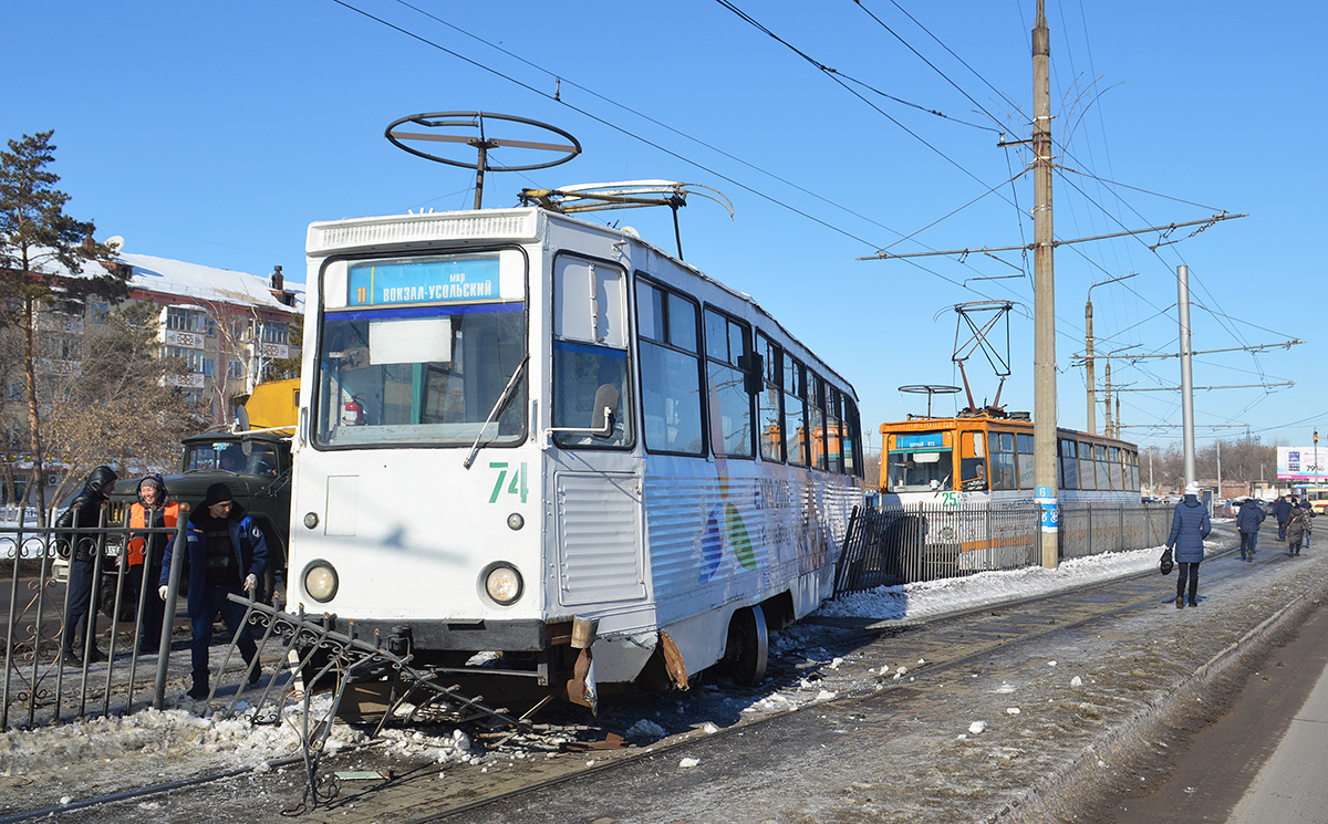 Павлодар, 71-605 (КТМ-5М3) № 74 Павлодар, 71-605 (КТМ-5М3) № 74