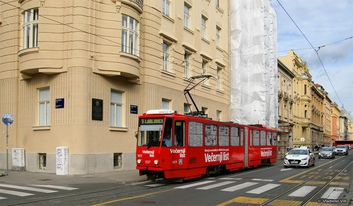 Загреб, Tatra KT4YU № 327