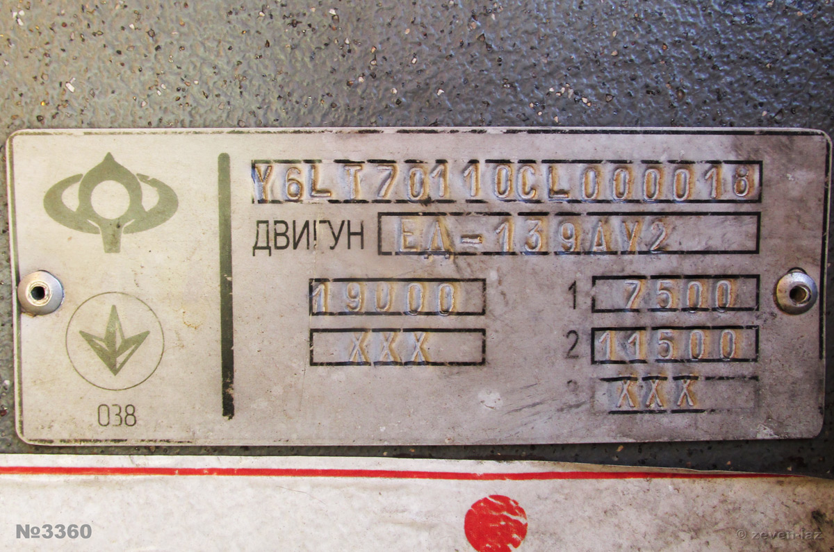 Kyjev, Bogdan T70110 č. 3360