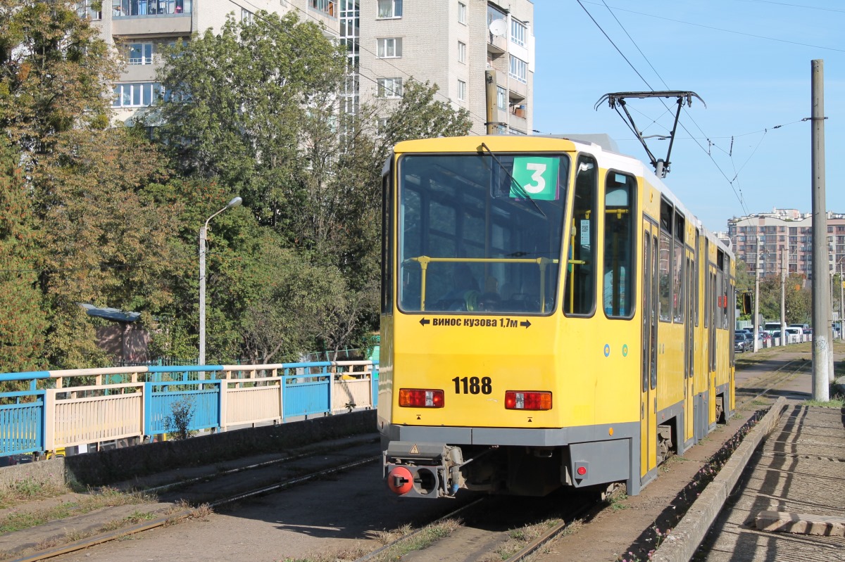 Львов, Tatra KT4DM № 1188
