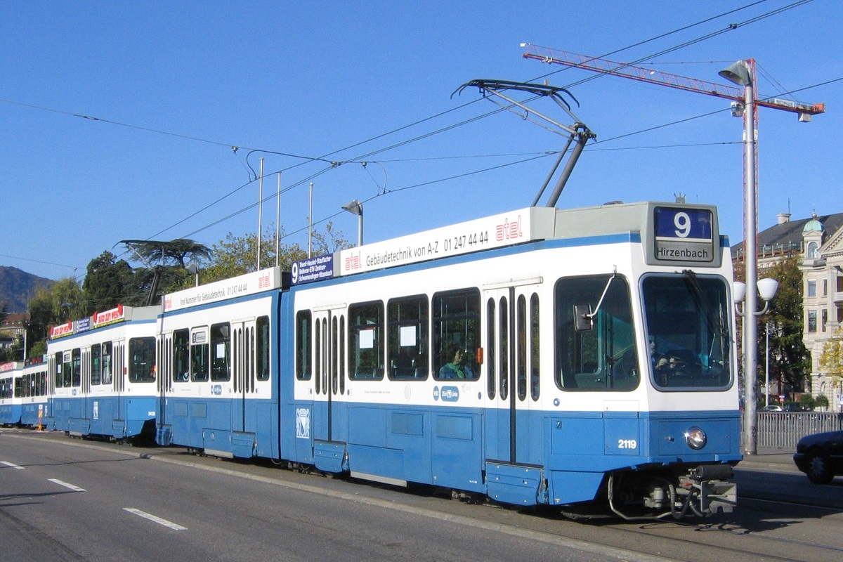 Cīrihe, SWP/SIG/ABB Be 4/6 "Tram 2000" № 2119