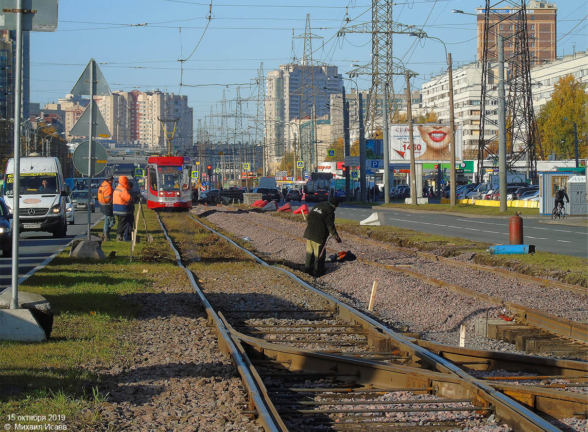Sankt Petersburg — Track repairs; Sankt Petersburg — Tram lines and infrastructure
