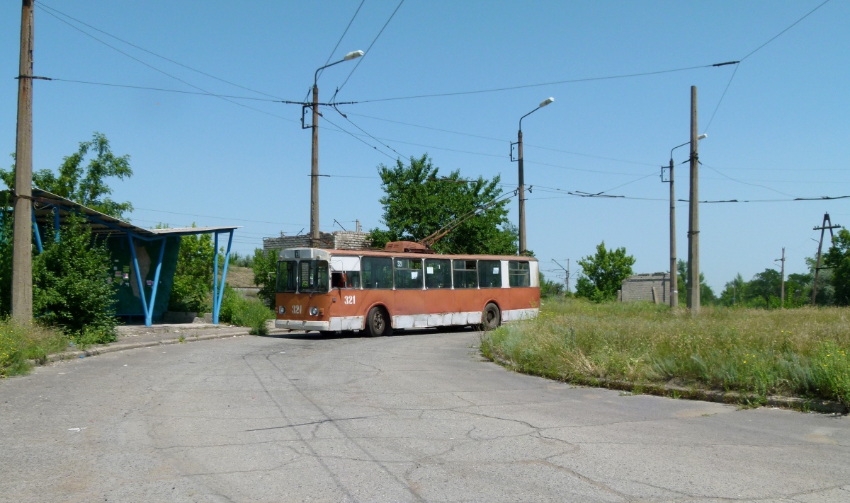 Алчевск, ЗиУ-682В [В00] № 321; Алчевск — Троллейбусная сеть и инфраструктура