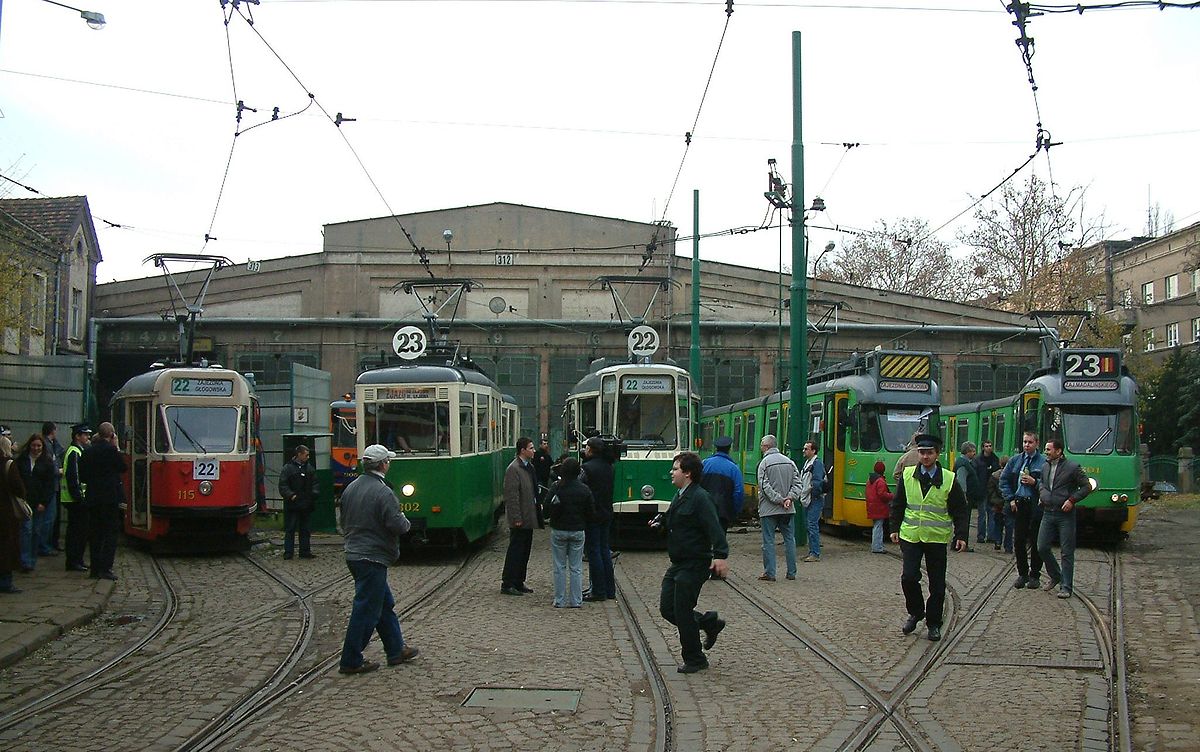 Poznan, Konstal 13N Nr. 115; Poznan, Konstal N Nr. 602; Poznan, Konstal 102N Nr. 1; Poznan, Beijnes 3G Nr. 801