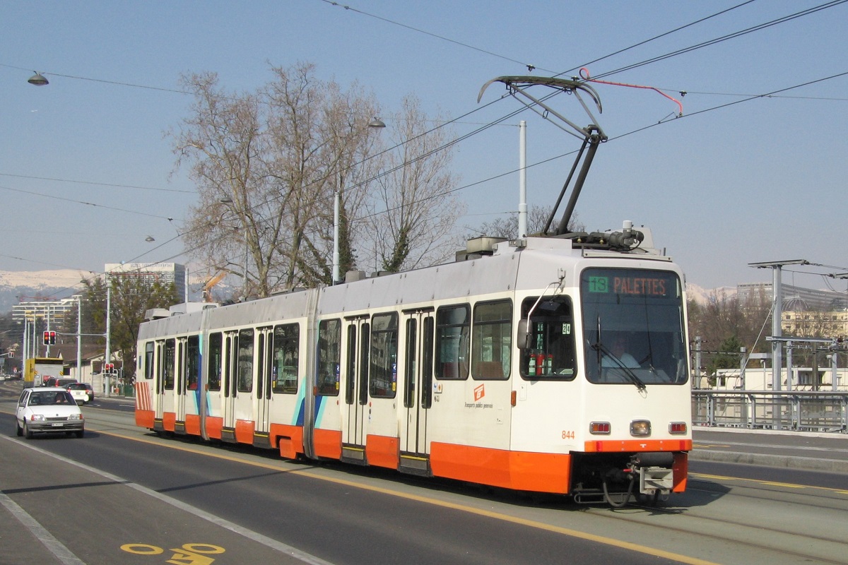 Женева, ACMV/ABB/Duewag Be 4/8 № 844