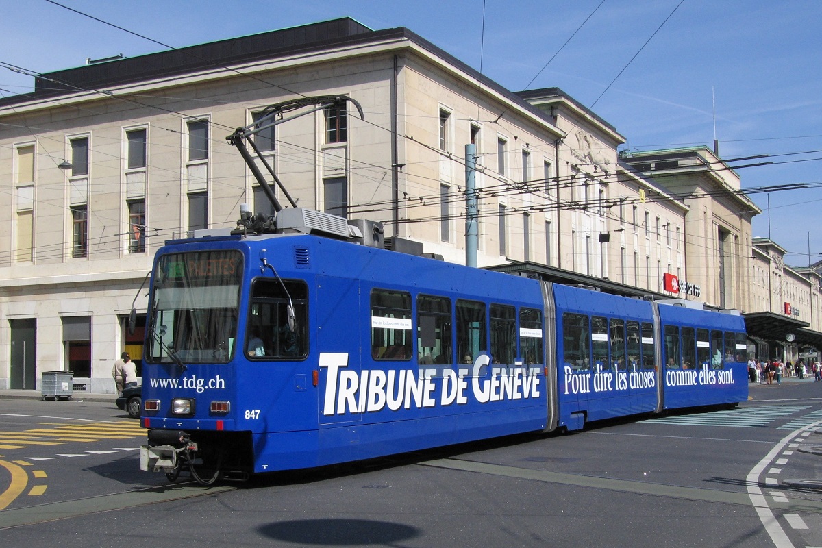 Женева, ACMV/ABB/Duewag Be 4/8 № 847