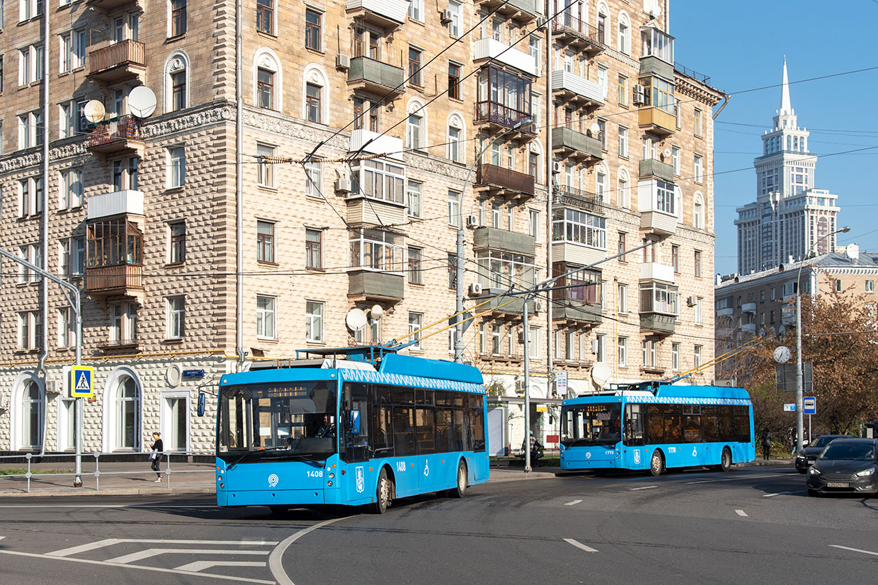 Moskva, Trolza-5265.00 “Megapolis” № 1408; Moskva, Trolza-5265.00 “Megapolis” № 1770