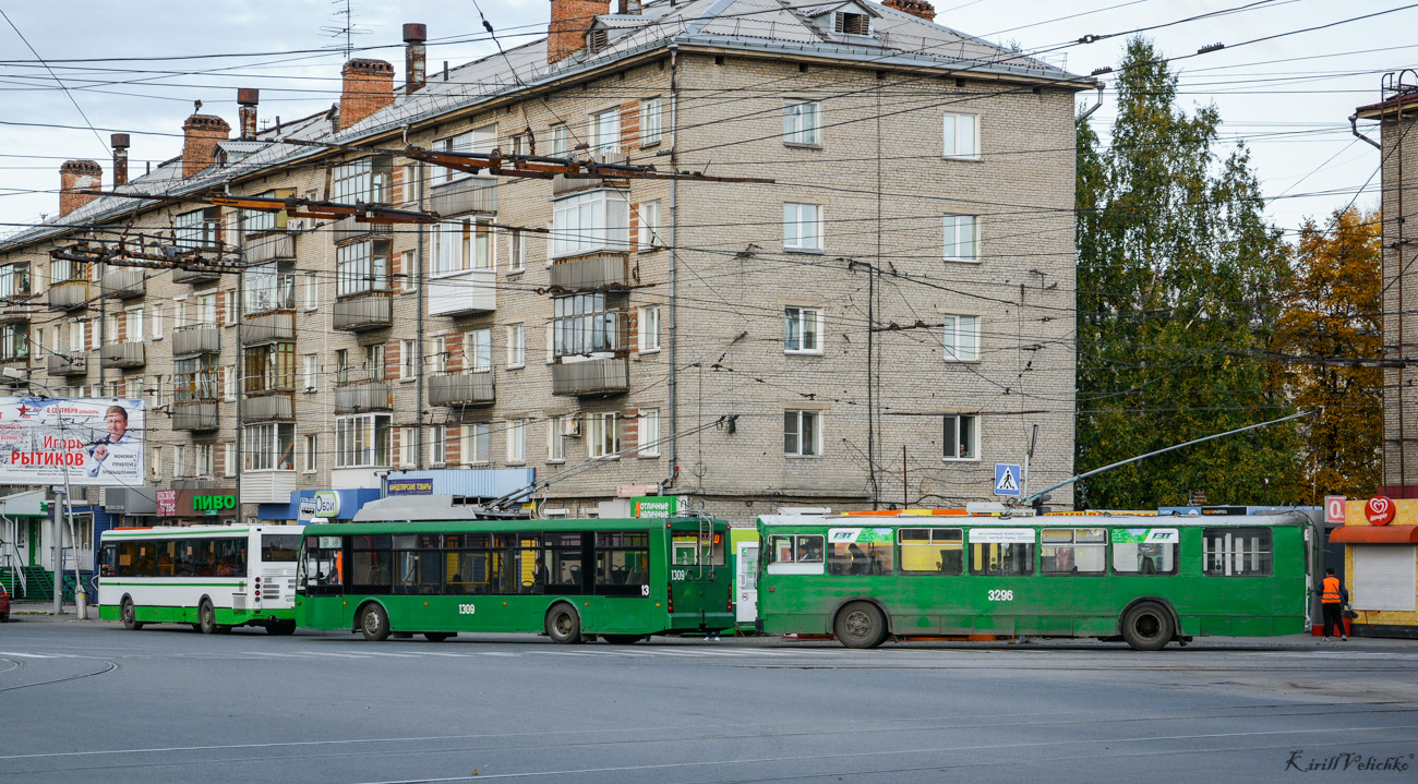 Новосибирск, Тролза-5265.00 «Мегаполис» № 1309; Новосибирск, ЗиУ-682Г-012 [Г0А] № 3296
