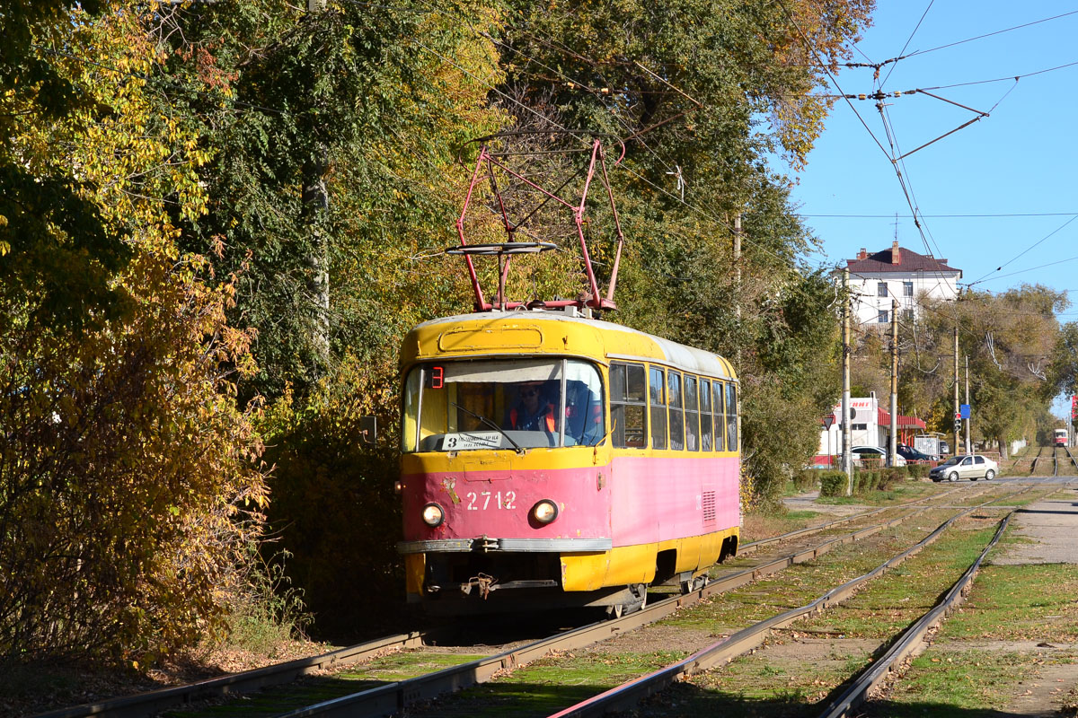 Волгоград, Tatra T3SU (двухдверная) № 2712