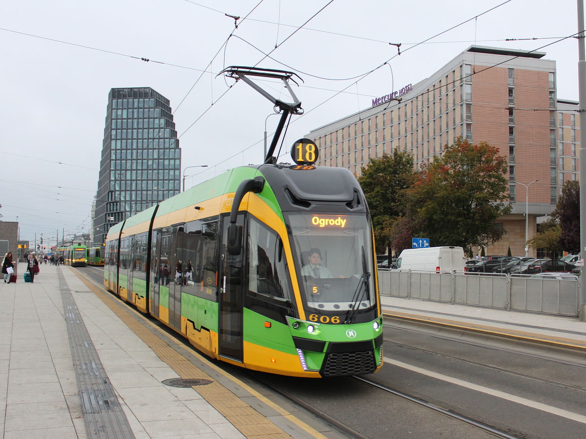 Poznań, Modertrans Moderus Gamma LF 02 AC — 606 Poznań, Modertrans Moderus Gamma LF 02 AC — 606