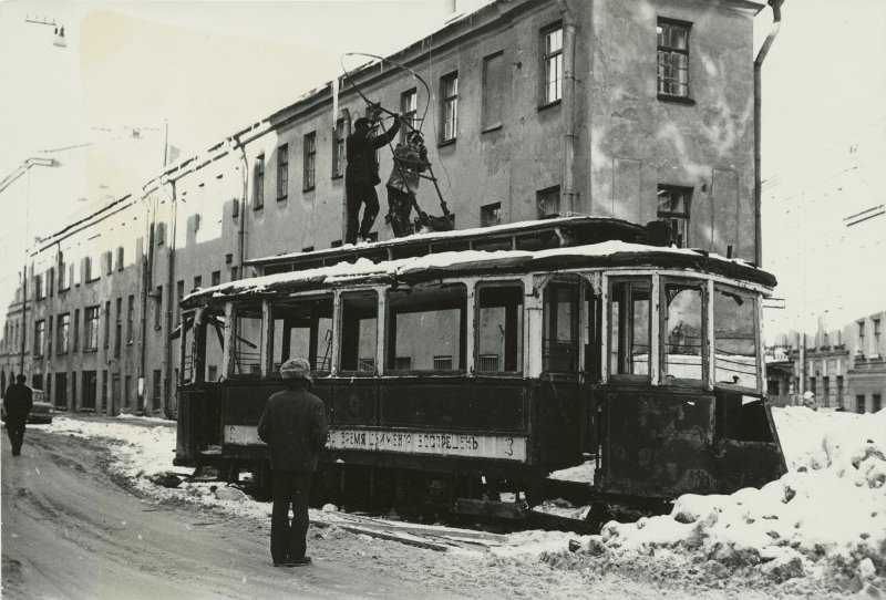 Санкт-Петербург — Исторические фотографии трамвайных вагонов