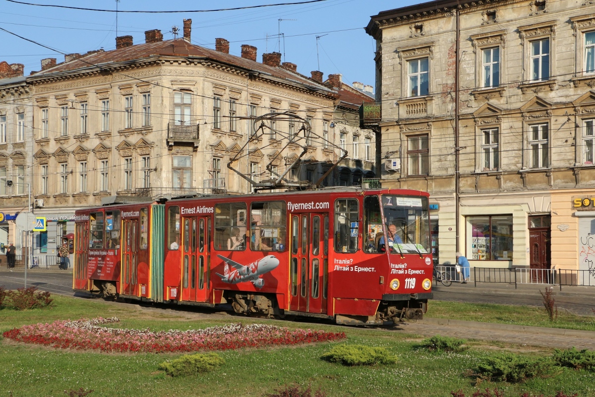 Львов, Tatra KT4SU № 1119
