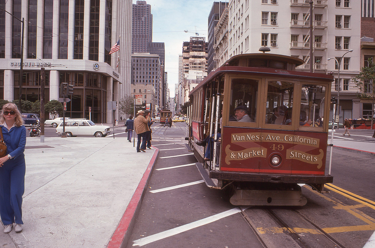 San Francisco Bay Area, California cable car č. 49