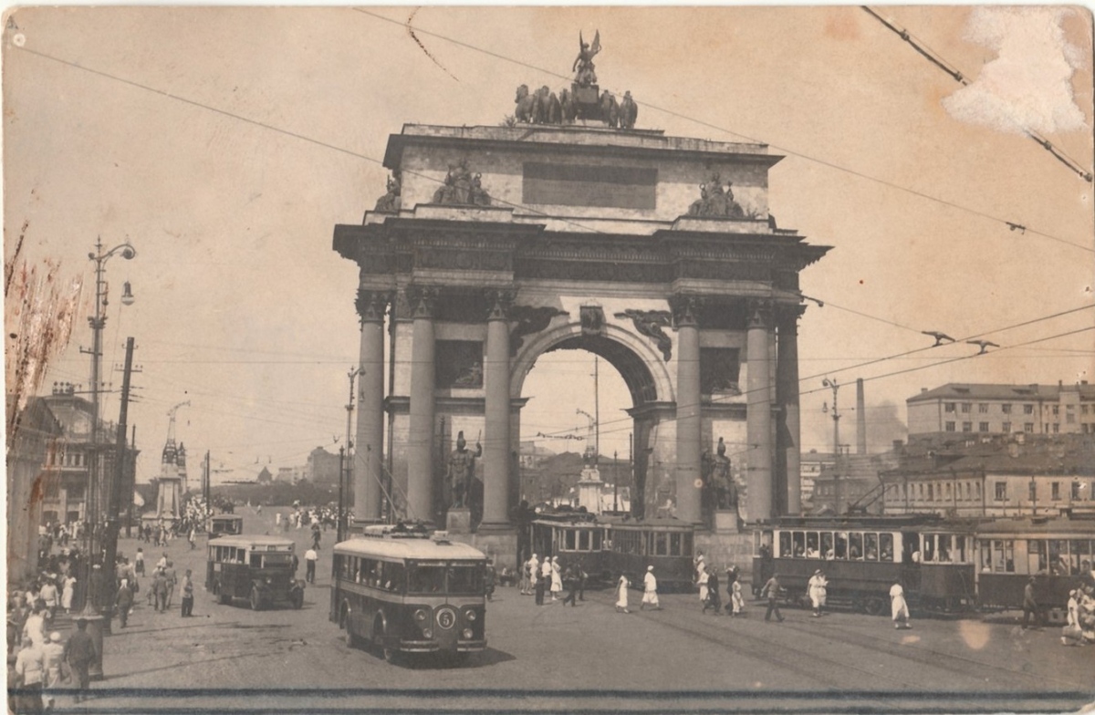 Maskva, LK-2 nr. 5; Maskva — Historical photos — Tramway and Trolleybus (1921-1945)
