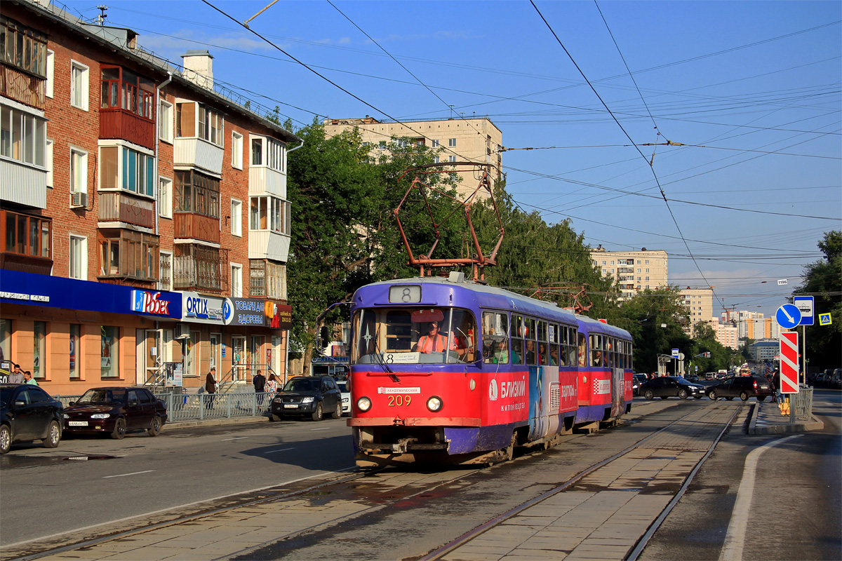 Екатеринбург, Tatra T3SU № 209