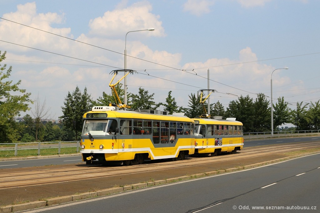 Пльзень, Tatra T3R.PLF № 316