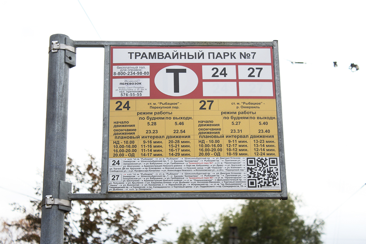 Санкт-Петербург — Аншлаги на остановках (трамвай)