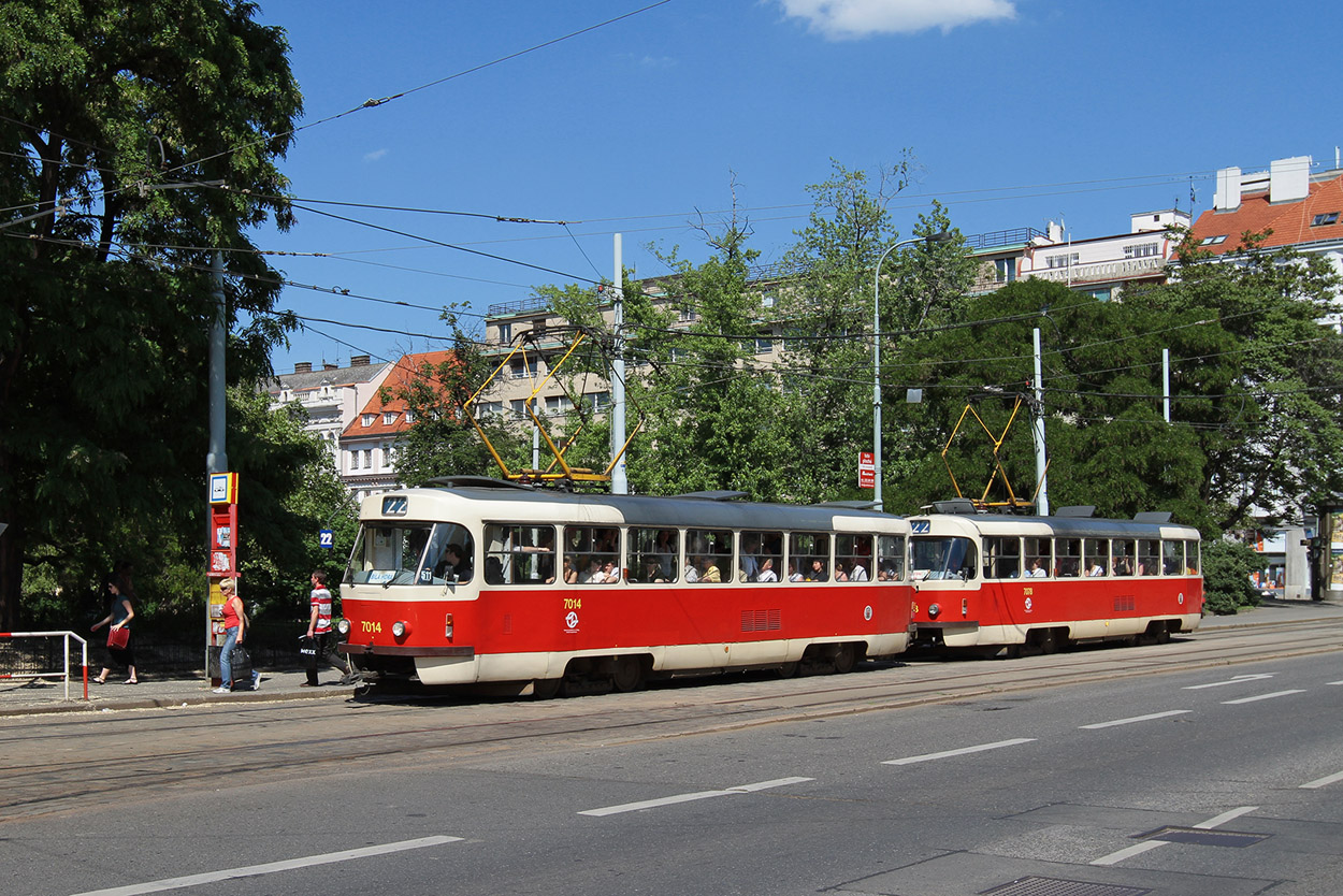 Прага, Tatra T3SU № 7014