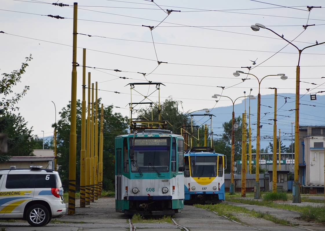 Кошице, Tatra T6A5 № 608; Кошице, Tatra KT8D5 № 537