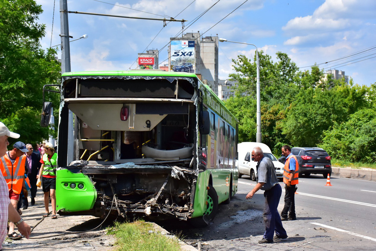 Харьков, ЛАЗ E183A1 № 3401; Харьков — Происшествия