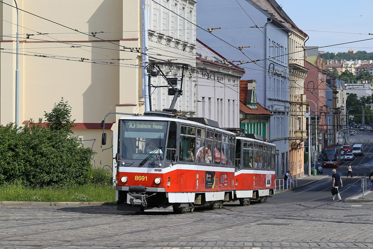 Prague, Tatra T6A5 N°. 8691