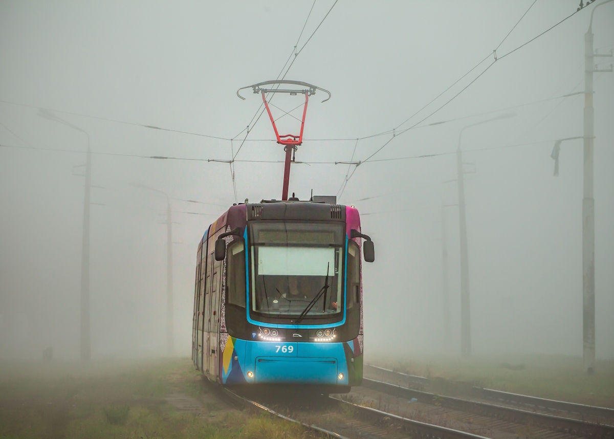 Киев, PESA 71-414К (Fokstrot) № 769; Киев — Трамвайные линии: Скоростной трамвай Киев, PESA 71-414К (Fokstrot) № 769; Киев — Трамвайные линии: Скоростной трамвай
