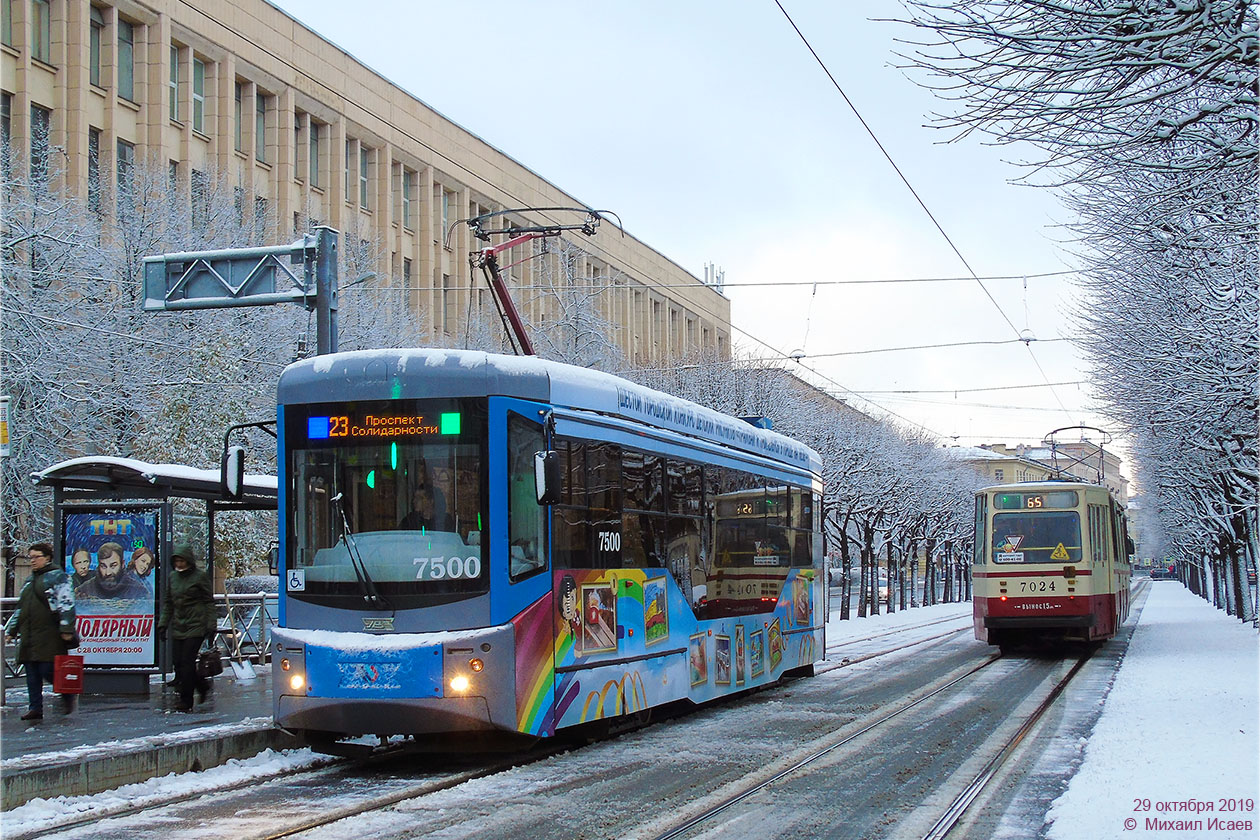 Санкт-Петербург, 71-407-01 № 7500; Санкт-Петербург, ЛВС-86К № 7024