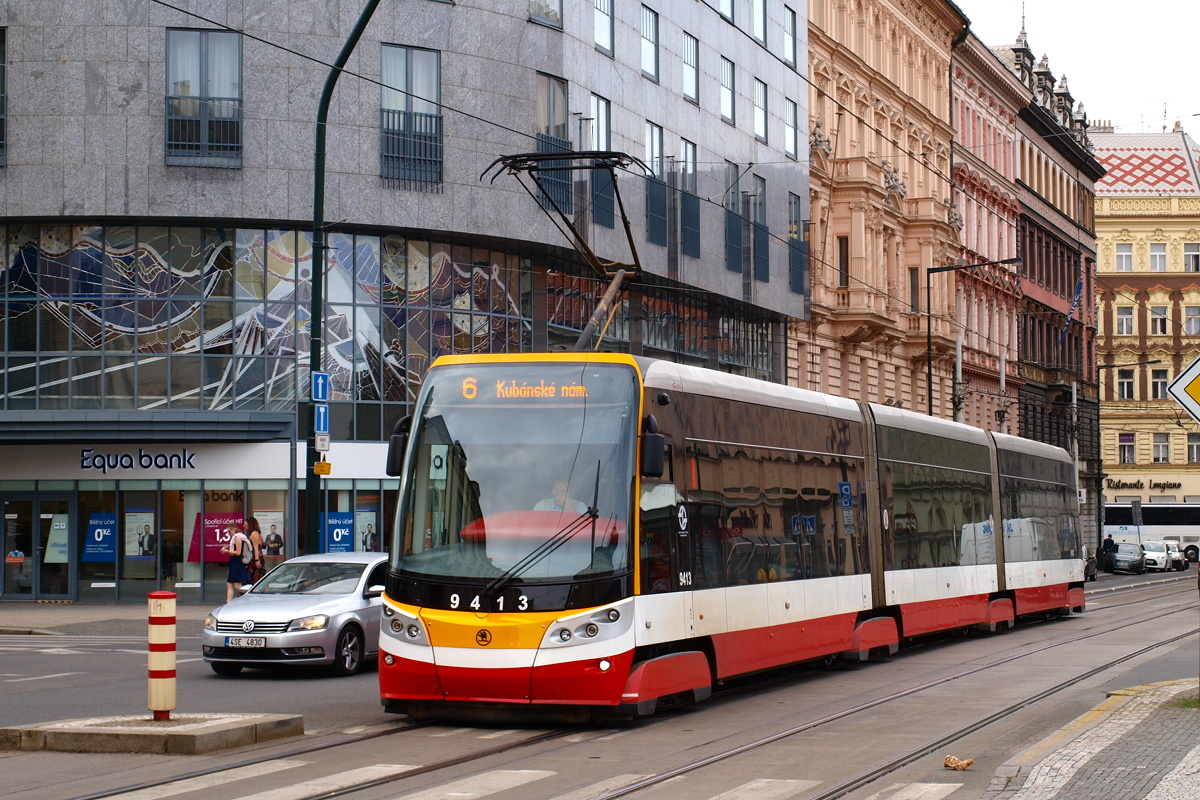 Прага, Škoda 15T6 ForCity Alfa Praha № 9413